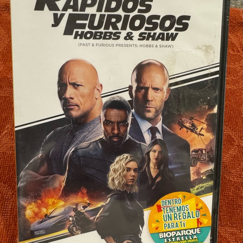 Rapidos y Furiosos: Hobbs & Shaw Spanish DVD